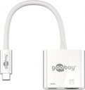 USB-C til HDMI PD adapter (4K) - USB-C ladeport, Hvid (15cm)