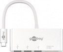 USB-C Multiport Adapter - Kortlæser, USB 3.0, Hvid (0,15m)