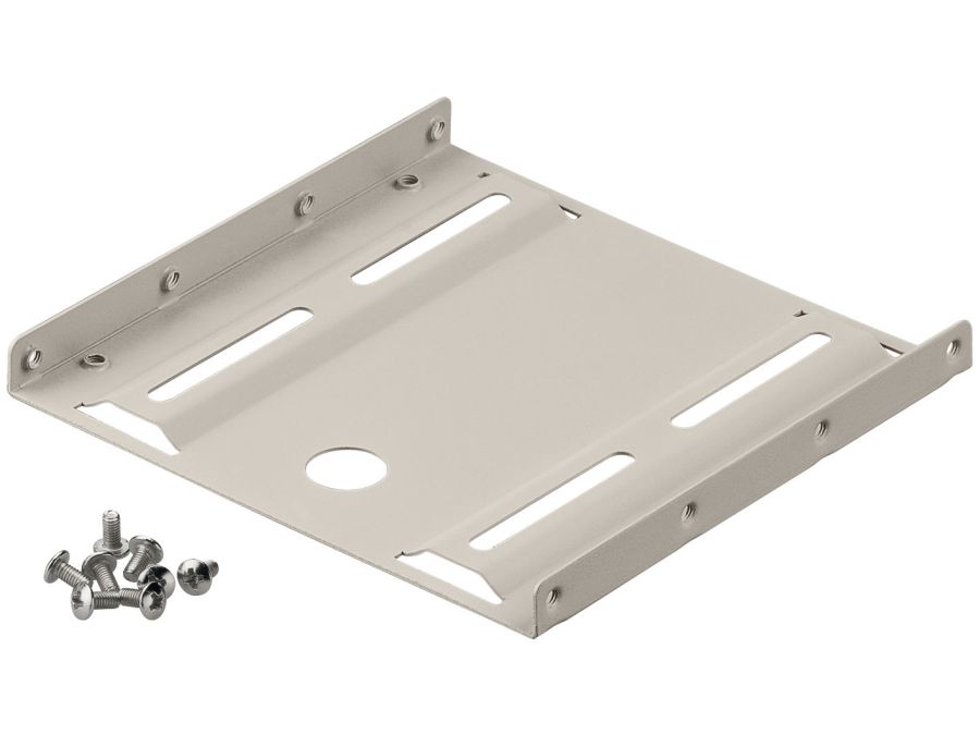 HDD/SSD mont. adapterplade - 2,5" til 3,5" Beige (enkelt)