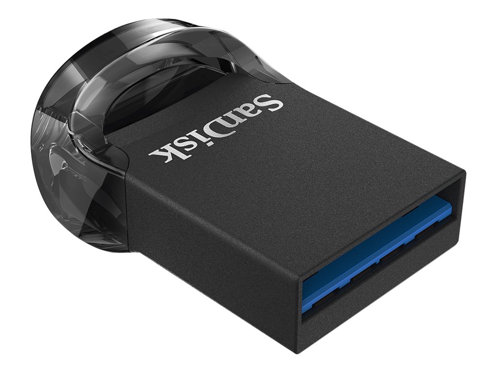 USB nøgle - Ultra Fit 64GB USB 3.1 flashdrive, Sort