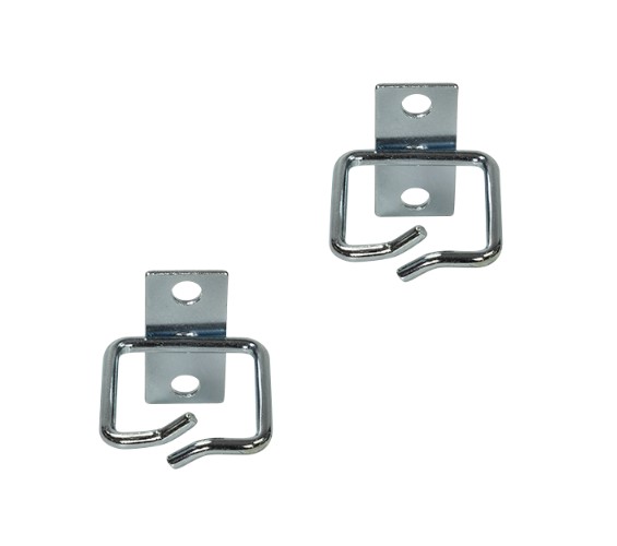 Kabelføringsring til 19" rack - 40x40mm, stål (2 stk.)