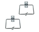 Kabelføringsring til 19" rack - 80x80mm, stål (2 stk.)