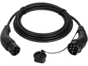 EV Ladekabel, til elbil - 22kW, 32A, 3-faset, type 2 (10m)