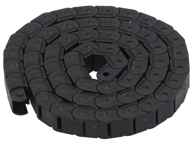 Kabelkæde - Indvendig: B25xH12mm, bøjningsradius: 30mm (1m)