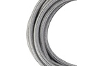 Stofledning - 2x0,75mm², Metallisk SØLV (3m)