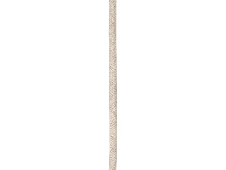 Stofledning - 2x0,75mm², Natur, LINNED (3m)