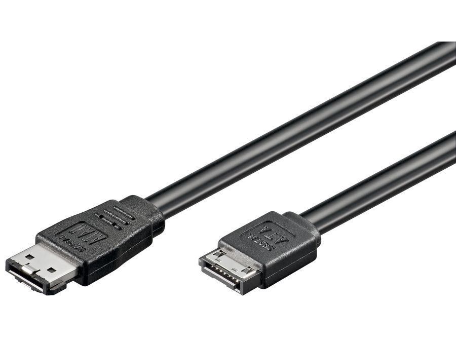 HDD eSATA kabel - 6Gbit/s, SATA L hun til eSATA I hun (2m)