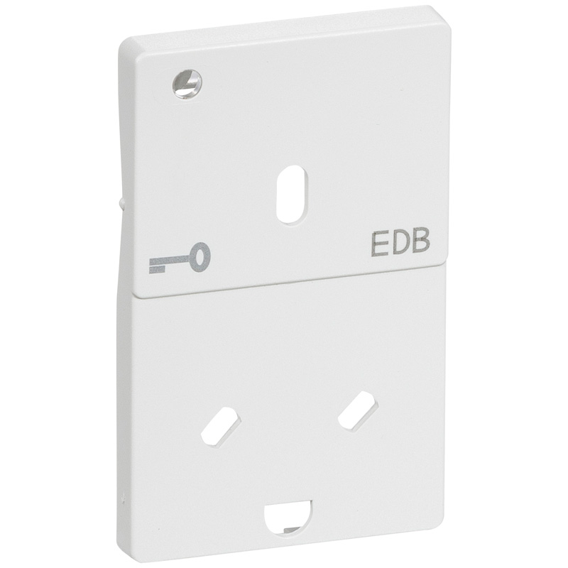 afd. stikk. med afb. og lampe for nøgle 2-p m/j