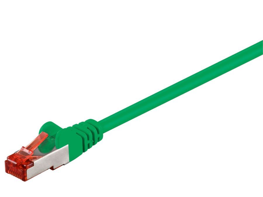 S/FTP netværkskabel - CAT6 PiMF, Grøn (0,5m)