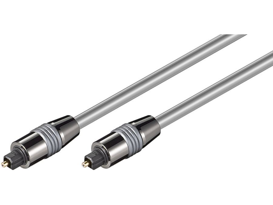 Optisk kabel - 2 x TOSLINK han, Ø6mm (3m)