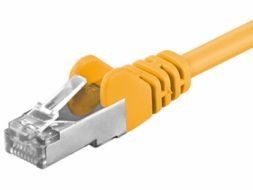 FTP netværkskabel - Skærmet CAT5e, 2xRJ45, GUL (7,5m)
