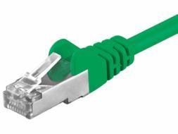 FTP netværkskabel - Skærmet CAT5e, 2xRJ45, GRØN (2m)