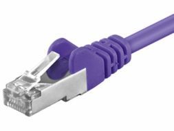 FTP netværkskabel - Skærmet CAT5e, 2xRJ45, VIOLET (0,5m)