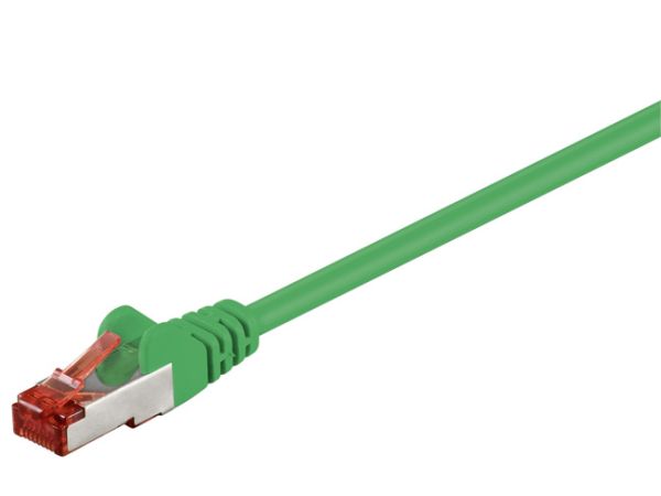 S/FTP netværkskabel - CAT6 PIMF CU LSZH, Grøn (0,25m)