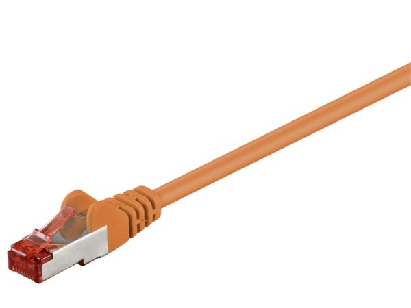 S/FTP netværkskabel - CAT6 PIMF CU LSZH, Orange (0,5m)
