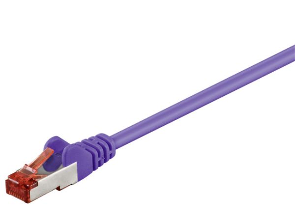S/FTP netværkskabel - CAT6 PIMF CU LSZH, Violet (0,5m)