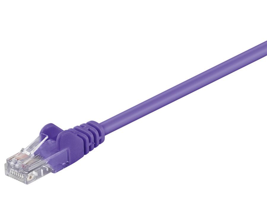 UTP netværkskabel - CAT6, 2xRJ45, Violet (0,5m)