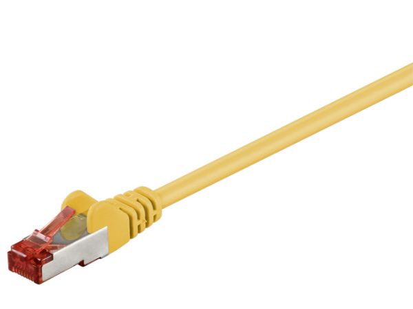 S/FTP netværkskabel - CAT6 PIMF CU LSZH, Gul (7,5m)