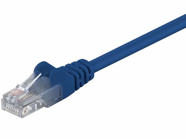 UTP netværkskabel - CAT5E, 2 x RJ45, Blå (2m)