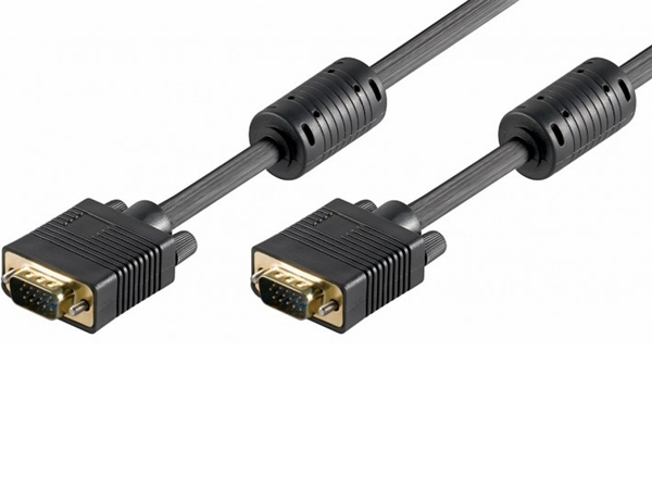 Monitorkabel - Full HD SVGA, han/han, Sort (3m)