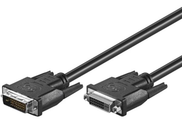 DVI-D forlængerkabel - DVI-D han til DVI-D hun (10m)