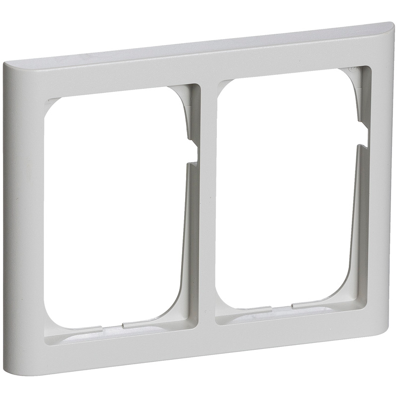 LK Fuga ramme Softline 63 2x1½m - lysegrå