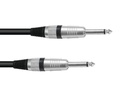 Audiokabel (Guitar) - 2 x 6,35mm mono JACK han, ROAD (0,5m)