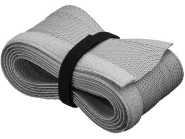 Kabelsok - Med velcro, Ø20-40mm, Grå (1,8m)