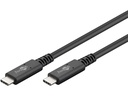 USB 4.0 PD kabel - 2 x USB-C han, 240W 5A, Sort (1,2m)