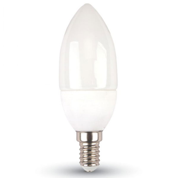5,5W (40W) LED kertepære m. Samsung chip E14 3000K 470Lm 200° (A+)