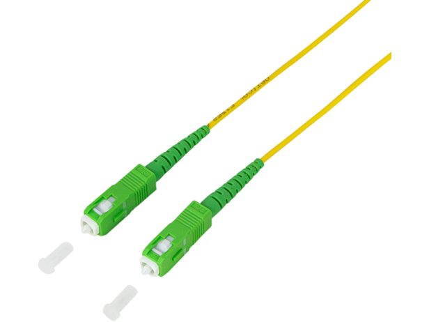 Fiberoptisk patchkabel SC/APC-SC/APC, OS2 singlemode (2m)