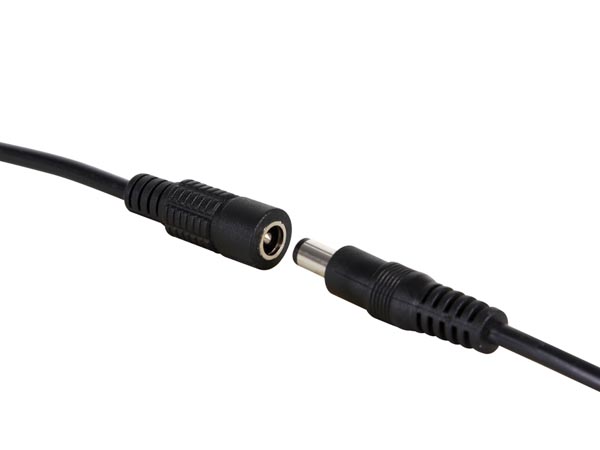 DC kabelsæt - 5,5x2,1mm han/hun 50cm (2 dele)