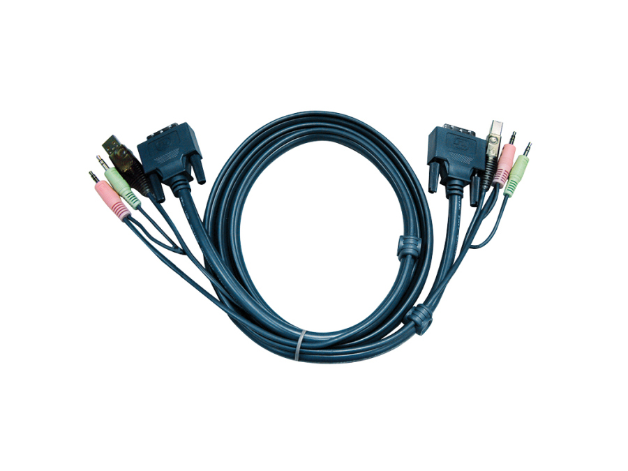 KVM kabel - DVI-D (1,8m)