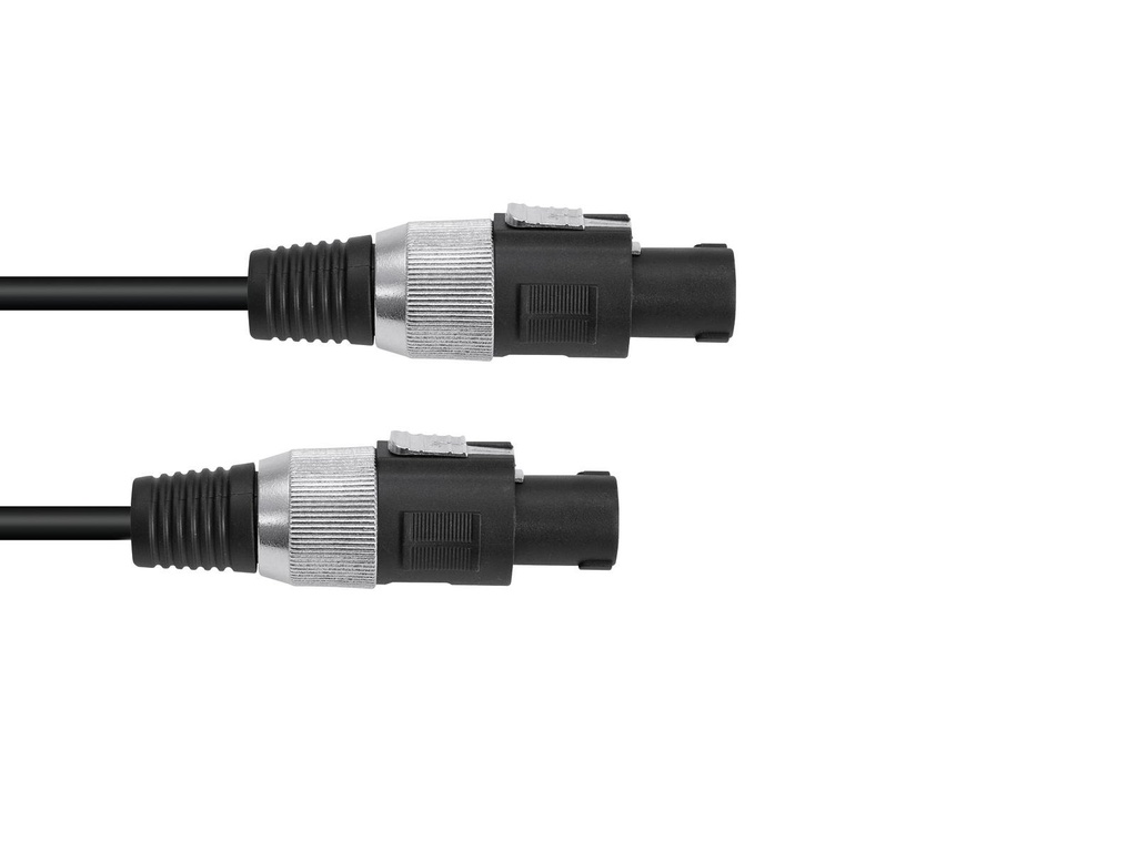 Prof. højttalerkabel - 2 x 2P SPEAKON han 2x1,5mm² (5m)