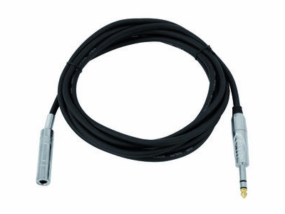 Audioforlængerkabel - 6,35mm st. JACK han/hun (6m)
