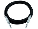 Prof. audiokabel - 2 x 6,35mm mono JACK han, Sort (6m)