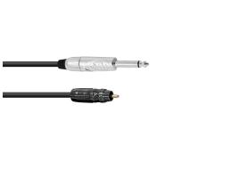 Prof. audiokabel - 6,35mm JACK han til RCA(Phono) han (2m)