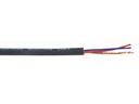 Mikrofonledning - 2 x 0,22mm² CU, Ø5,5mm Sort (metervare)