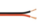 Højttalerledning - 2x4mm² CU, rød/sort (metervare)