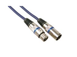 Prof. DMX kabel - 3P XLR han/hun (10m)