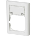 LK Fuga ramme Softline 63 1½m m. tekstfelt - hvid