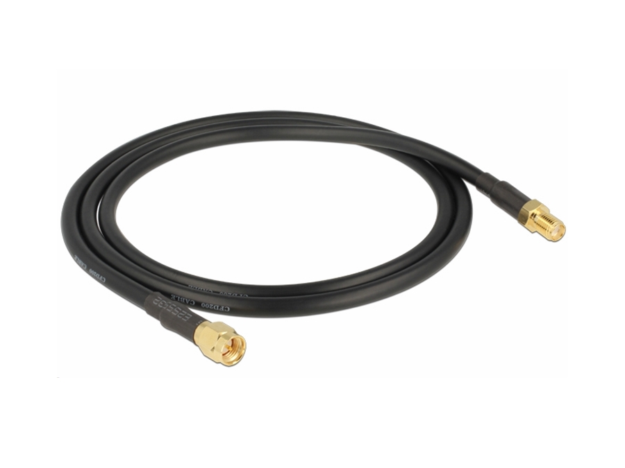 Antenne forlængerkabel - SMA han til hun, CFD/RF200 (90cm)