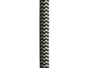 Stofledning - 2x0,75mm², SORT/HVID sildeben (metervare)