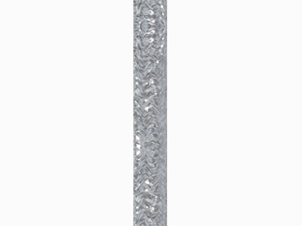 Stofledning - 2x0,75mm², SØLV metalic (metervare)