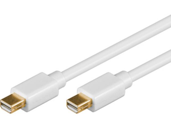 Mini DisplayPort kabel - 2 x mini DP han, Hvid (5m)