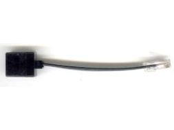 ISDN afslutning - RJ45 han til RJ45 hun, Sort