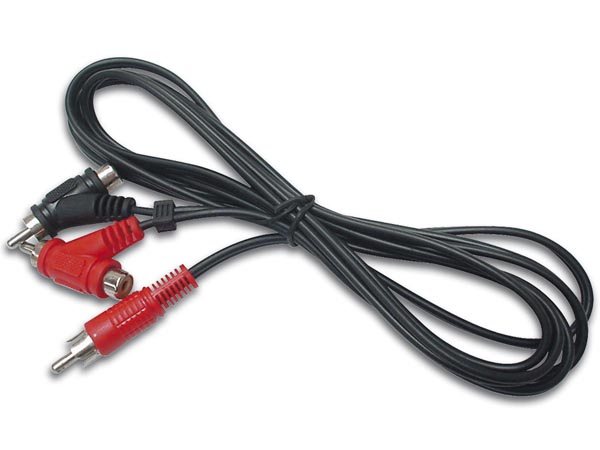 Phonokabel - RCA han til 2 x RCA han/hun (1,8m)