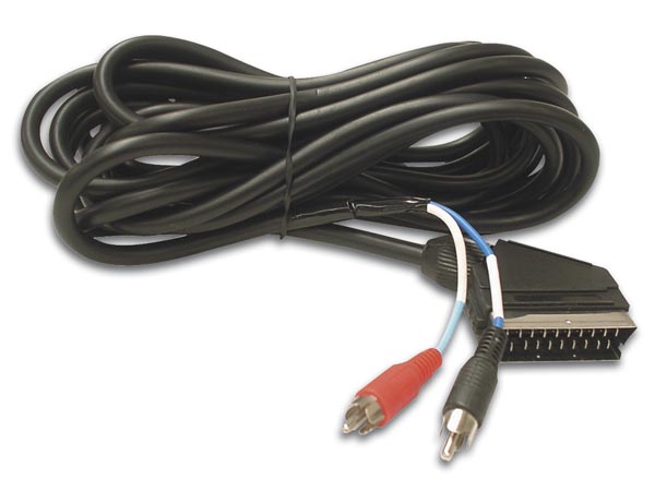 Audiokabel - SCART han til 2 x RCA(Phono) han (5m)