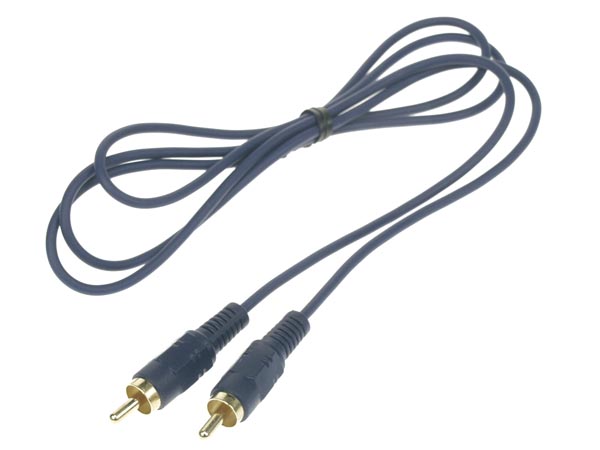Phonokabel - RCA han til RCA han, OFC Guld (1,2m)