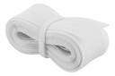 Kabelsok - Med velcro, Ø20-30mm, Hvid (5m)